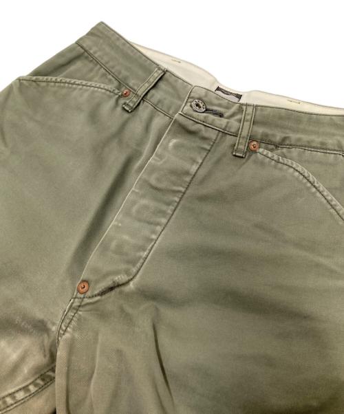 MOMOTARO JEANS（桃太郎ジーンズ）MOMOTARO JEANS (桃太郎ジーンズ) ボタンフライコットンパンツ オリーブ サイズ:W28の古着・服飾アイテム