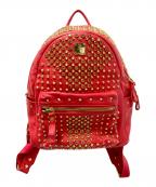 MCMエムシーエム）の古着「スタッズリュック」｜レッド