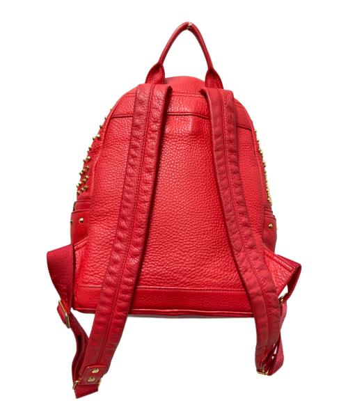 MCM（エムシーエム）MCM (エムシーエム) スタッズリュック レッド サイズ:下記参照の古着・服飾アイテム