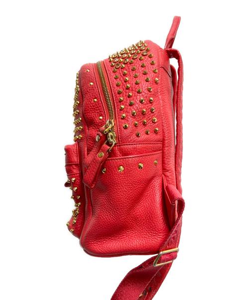 MCM（エムシーエム）MCM (エムシーエム) スタッズリュック レッド サイズ:下記参照の古着・服飾アイテム