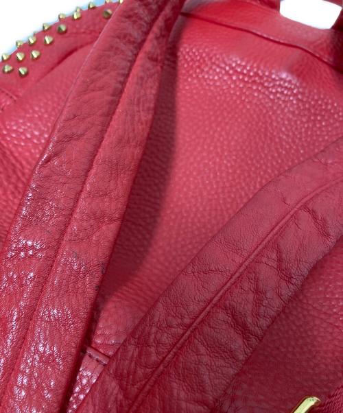 MCM（エムシーエム）MCM (エムシーエム) スタッズリュック レッド サイズ:下記参照の古着・服飾アイテム