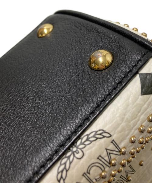 MCM（エムシーエム）MCM (エムシーエム) ケリー型2WAYバッグ ブラック×ホワイト サイズ:下記参照の古着・服飾アイテム