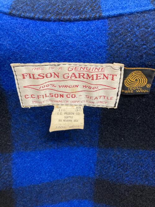 FILSON GARMENT（フィルソン ガーメント）FILSON GARMENT (フィルソン ガーメント) マッキ-ノクルーザージャケット ブルー サイズ:38の古着・服飾アイテム