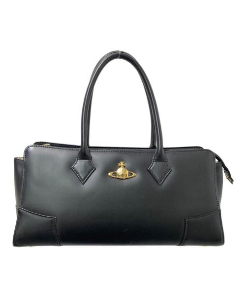 Vivienne Westwood（ヴィヴィアンウエストウッド）Vivienne Westwood (ヴィヴィアンウエストウッド) オーブプレートハンドバッグ ブラック サイズ:下記参照の古着・服飾アイテム