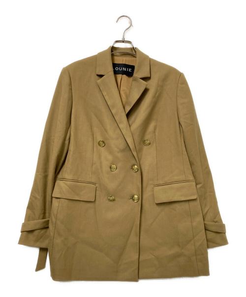 LOUNIE（ルーニー）LOUNIE (ルーニー) 金釦ダブルテーラードジャケット ベージュ サイズ:38の古着・服飾アイテム