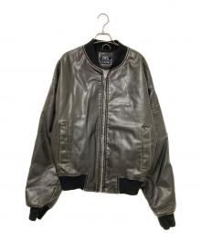ZARA（ザラ）の古着「コーティングエコレザージャケット」｜ブラック