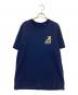 ANYA HINDMARCH（アニヤ・ハインドマーチ）の古着「プリントTシャツ」｜ネイビー×ベージュ