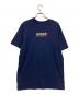 ANYA HINDMARCH (アニヤ・ハインドマーチ) プリントTシャツ ネイビー×ベージュ サイズ:M：5000円