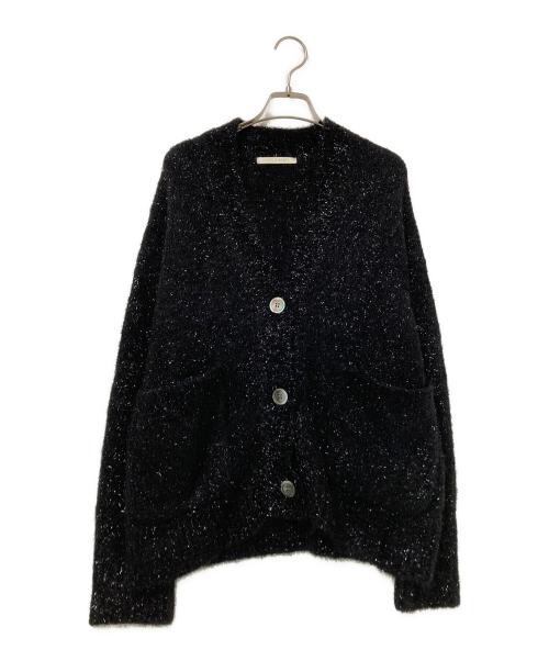 ne quittez pas（ヌキテパ）ne quittez pas (ヌキテパ) Alpaca Lurex Cardigan ブラック サイズ:下記参照の古着・服飾アイテム