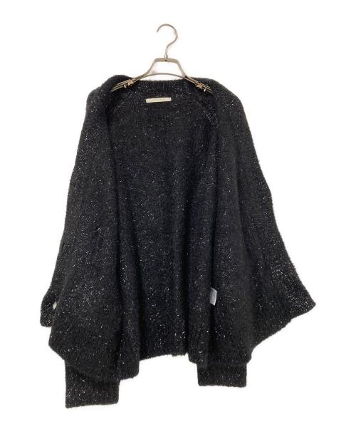 ne quittez pas（ヌキテパ）ne quittez pas (ヌキテパ) Alpaca Lurex Cardigan ブラック サイズ:下記参照の古着・服飾アイテム