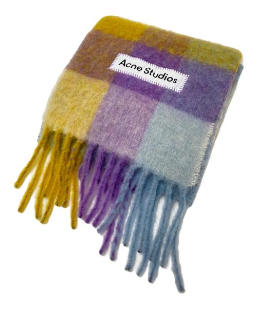 Acne studios（アクネ ストゥディオズ）Acne studios (アクネ ストゥディオズ) モヘアチェックスカーフ マルチカラー サイズ:下記参照の古着・服飾アイテム