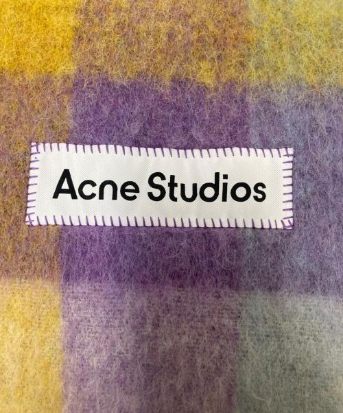 Acne studios（アクネ ストゥディオズ）Acne studios (アクネ ストゥディオズ) モヘアチェックスカーフ マルチカラー サイズ:下記参照の古着・服飾アイテム