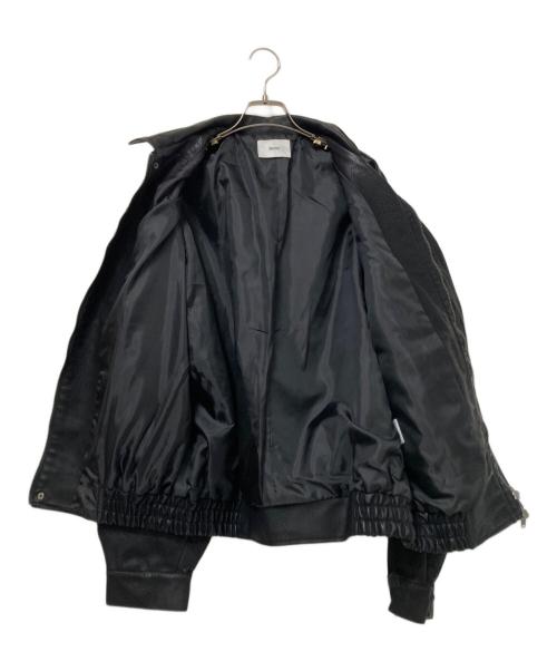 Bleme（ブレム）Bleme (ブレム) オーバーサイズフェイクレザージャケット ブラック サイズ:Lの古着・服飾アイテム