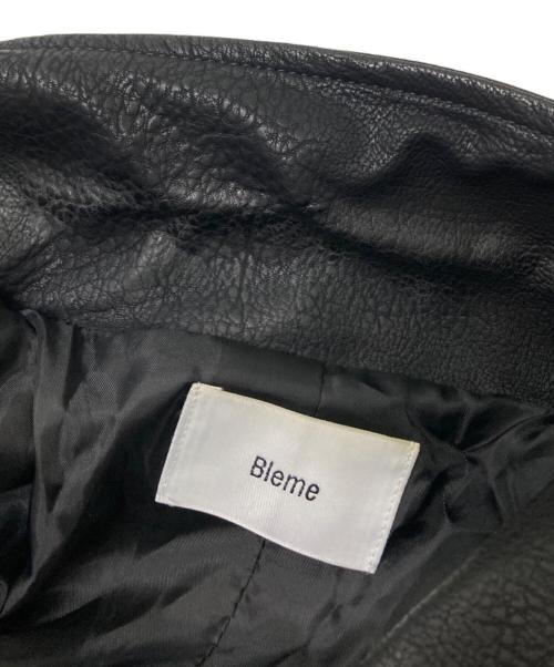 Bleme（ブレム）Bleme (ブレム) オーバーサイズフェイクレザージャケット ブラック サイズ:Lの古着・服飾アイテム
