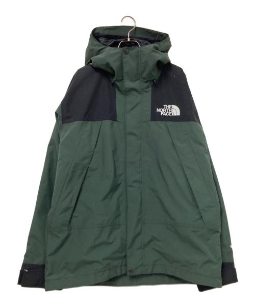 THE NORTH FACE（ザ ノース フェイス）THE NORTH FACE (ザ ノース フェイス) Mountain Jacket ブラック×グリーン サイズ:Mの古着・服飾アイテム
