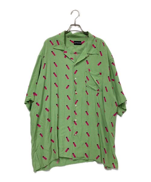 COTTON PAN（コットンパン）COTTON PAN (コットンパン) オープンカラーシャツ グリーン サイズ:4の古着・服飾アイテム