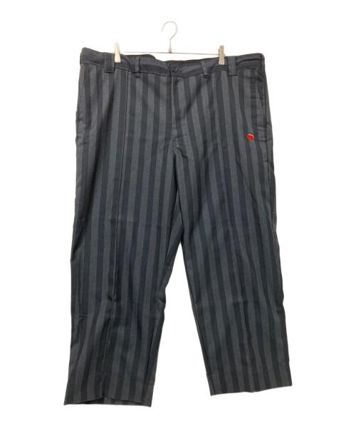COTTON PAN（コットンパン）COTTON PAN (コットンパン) ウールスラックスパンツ グレー×ブラック サイズ:2の古着・服飾アイテム