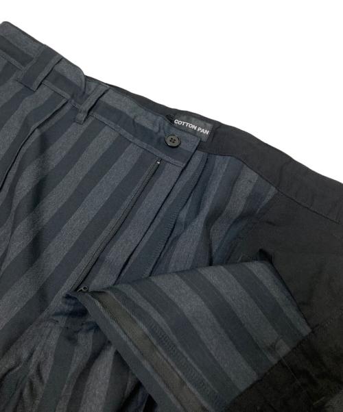 COTTON PAN（コットンパン）COTTON PAN (コットンパン) ウールスラックスパンツ グレー×ブラック サイズ:2の古着・服飾アイテム