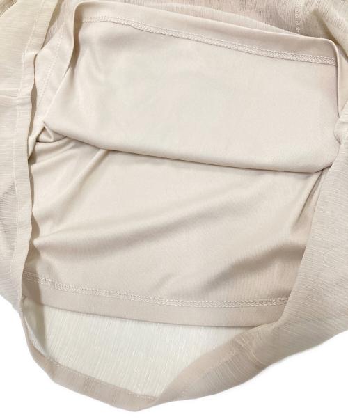 Snidel（スナイデル）Snidel (スナイデル) 楊柳シフォンレースブラウス ベージュ サイズ:FREEの古着・服飾アイテム