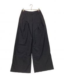 BRUNELLO CUCINELLI（ブルネロクチネリ）の古着「ハイウエストワイドパンツ」｜ブラック