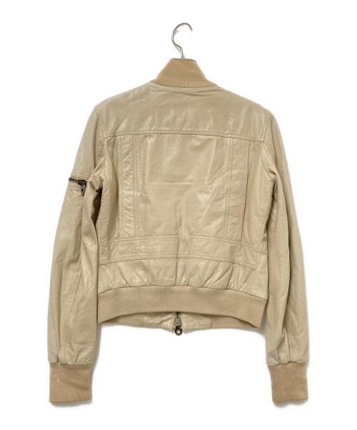 BALLY（バリー）BALLY (バリー) レザージャケット ベージュ サイズ:Mの古着・服飾アイテム