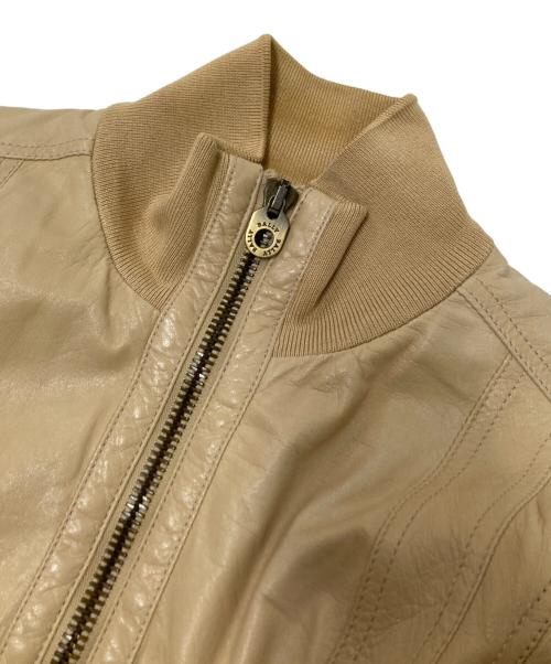 BALLY（バリー）BALLY (バリー) レザージャケット ベージュ サイズ:Mの古着・服飾アイテム