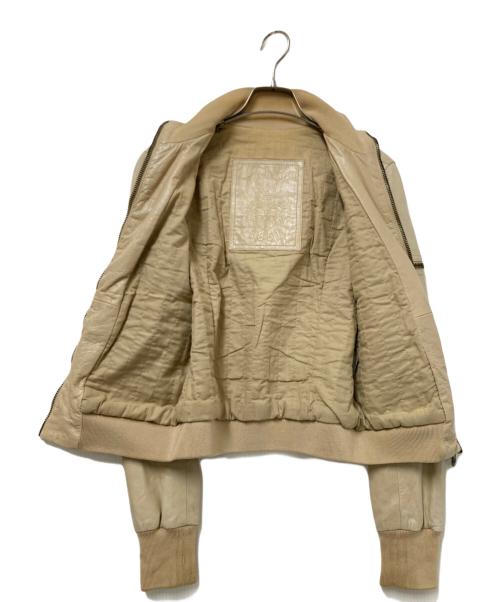 BALLY（バリー）BALLY (バリー) レザージャケット ベージュ サイズ:Mの古着・服飾アイテム