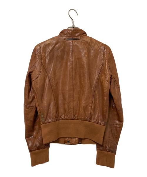 ARMANI JEANS（アルマーニジーンズ）ARMANI JEANS (アルマーニジーンズ) レザージャケット ブラウン サイズ:US:0の古着・服飾アイテム