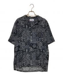 reyn spooner×UNITED ARROWS（レイン スプナー×ユナイテッドアローズ）の古着「オープンカラーシャツ」｜ホワイト×ブラック