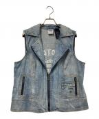 HARLEY-DAVIDSONハーレーダビッドソン）の古着「デニムベスト」｜インディゴ