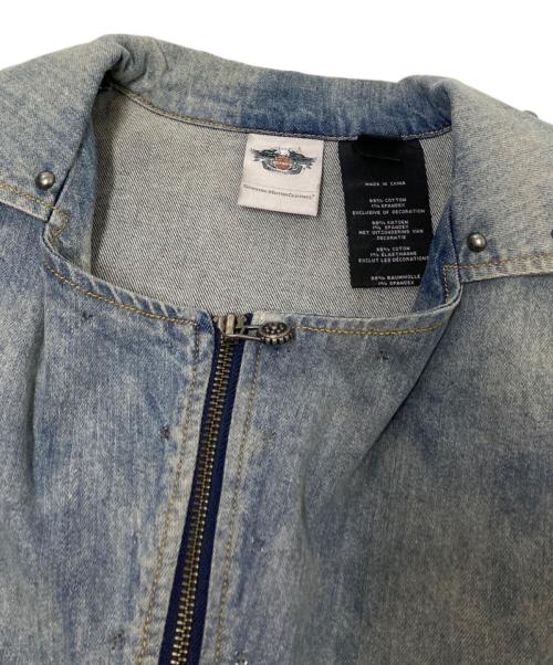 HARLEY-DAVIDSON（ハーレーダビッドソン）HARLEY-DAVIDSON (ハーレーダビッドソン) デニムベスト インディゴ サイズ:Lの古着・服飾アイテム