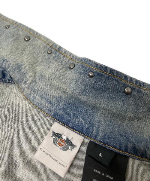 HARLEY-DAVIDSON（ハーレーダビッドソン）HARLEY-DAVIDSON (ハーレーダビッドソン) デニムベスト インディゴ サイズ:Lの古着・服飾アイテム