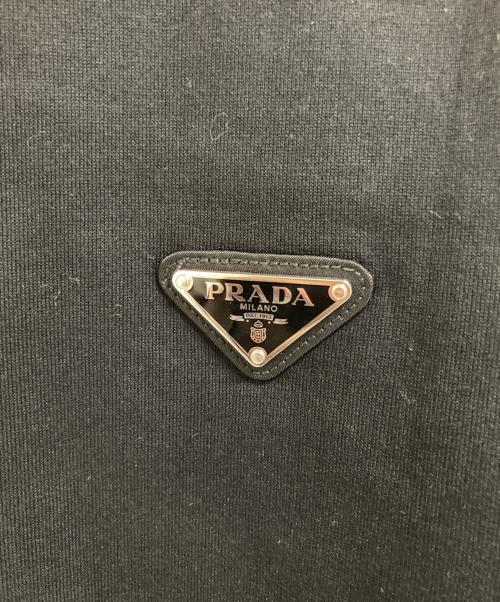 PRADA（プラダ）PRADA (プラダ) トライアングルロゴスウェットシャツ ブラック サイズ:XSの古着・服飾アイテム