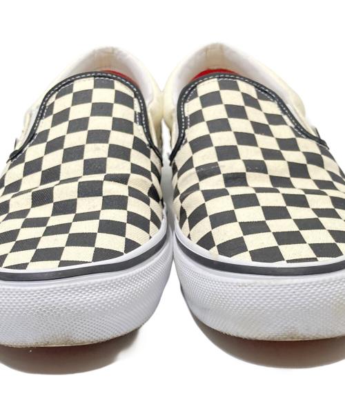 VANS（ヴァンズ）VANS (ヴァンズ) スリッポン ブラック×ホワイト サイズ:28.0cmの古着・服飾アイテム