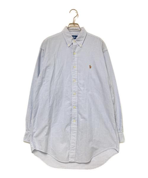 RALPH LAUREN（ラルフローレン）RALPH LAUREN (ラルフローレン) ストライプBDシャツ ブルー×ホワイト サイズ:15 1/2の古着・服飾アイテム