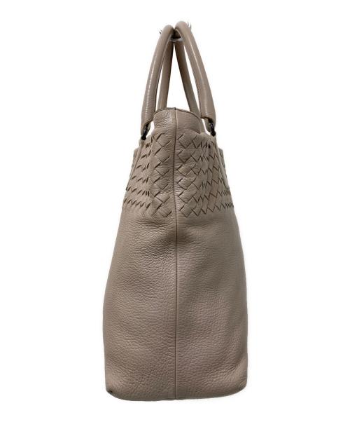 BOTTEGA VENETA（ボッテガベネタ）BOTTEGA VENETA (ボッテガベネタ) イントレチャートレザートートバッグ ピンクの古着・服飾アイテム