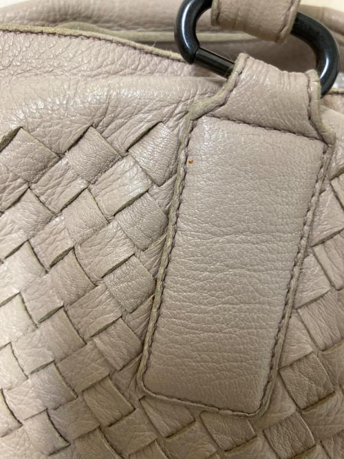 BOTTEGA VENETA（ボッテガベネタ）BOTTEGA VENETA (ボッテガベネタ) イントレチャートレザートートバッグ ピンクの古着・服飾アイテム