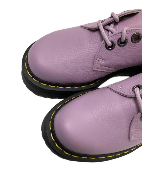 Dr.Martens（ドクターマーチン）Dr.Martens (ドクターマーチン) 1461 Ⅱ PISAプラットフォームレザーシューズ パープル×ブラック サイズ:US:5M/6Lの古着・服飾アイテム