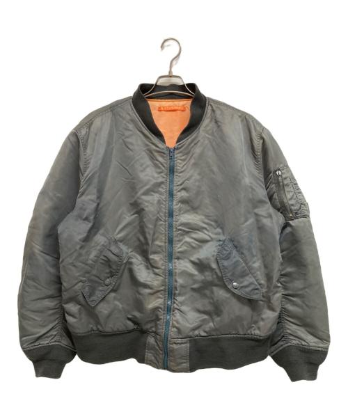 ALPHA（アルファ）ALPHA (アルファ) MA-1ジャケット グレー サイズ:XLの古着・服飾アイテム