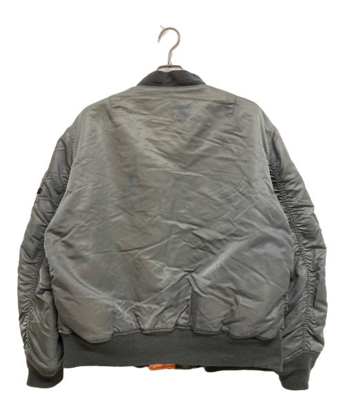 ALPHA（アルファ）ALPHA (アルファ) MA-1ジャケット グレー サイズ:XLの古着・服飾アイテム