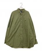 RALPH LAURENラルフローレン）の古着「ボタンダウンシャツ」｜グリーン