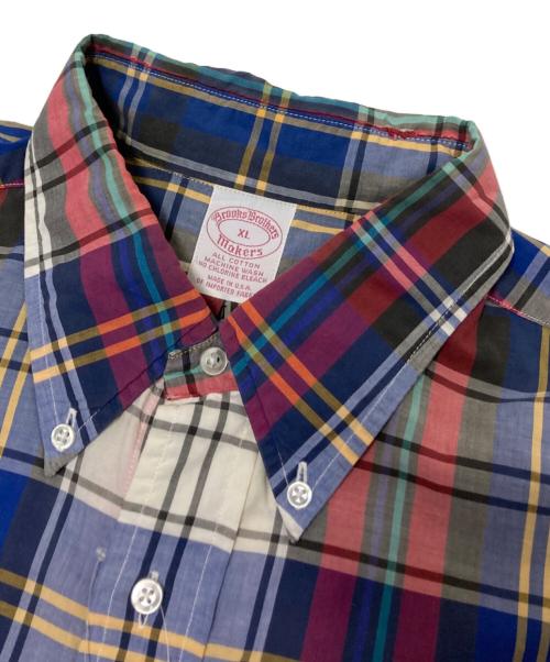 BROOKS BROTHERS（ブルックスブラザーズ）BROOKS BROTHERS (ブルックスブラザーズ) チェックシャツ ブルー×レッド サイズ:XLの古着・服飾アイテム