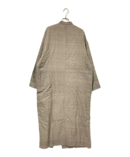 Yamai（ヤマイ）Yamai (ヤマイ) ノーカラーコート ベージュ サイズ:1 未使用品の古着・服飾アイテム