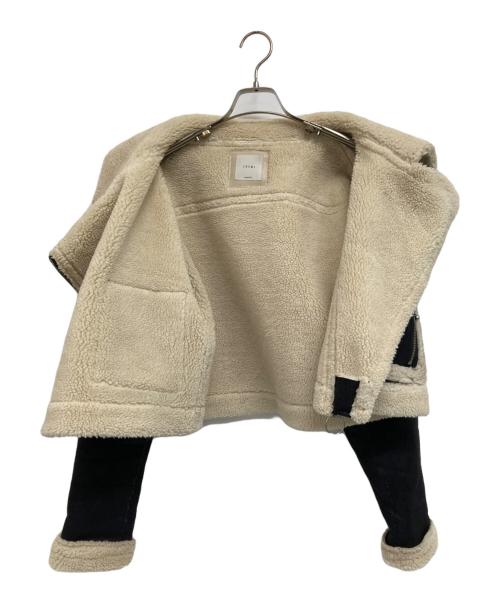 juemi（ジュエミ）juemi (ジュエミ) フェイクムートンジャケット ブラック×ベージュ サイズ:FREEの古着・服飾アイテム