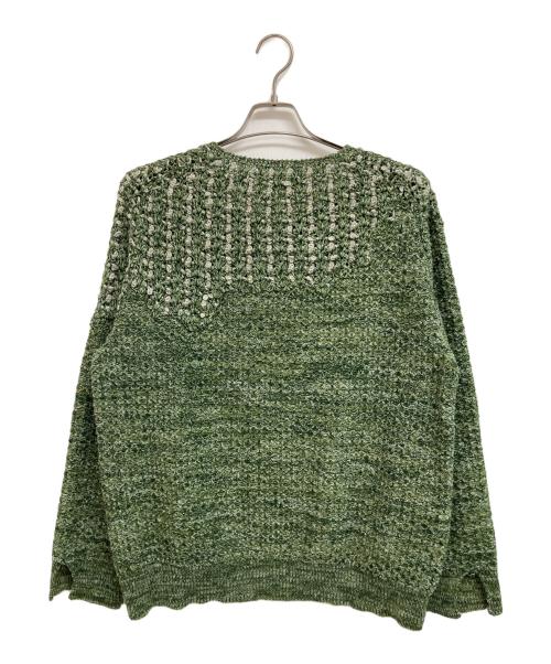 amachi.（アマチ）amachi. (アマチ) Moss Construction Knit グリーン サイズ:5の古着・服飾アイテム