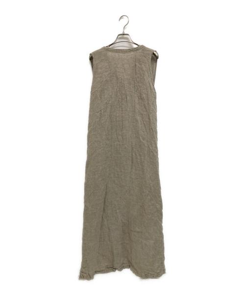 Daniela Gregis（ダニエラ・グレジス）Daniela Gregis (ダニエラ・グレジス) ノースリーブリネンワンピース ベージュ サイズ:不明の古着・服飾アイテム