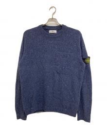 STONE ISLAND（ストーンアイランド）の古着「スペックルニット セーター」｜ブルー
