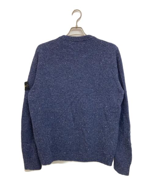 STONE ISLAND（ストーンアイランド）STONE ISLAND (ストーンアイランド) スペックルニット セーター ブルー サイズ: Lの古着・服飾アイテム