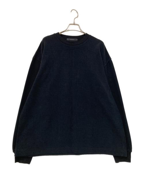 SOPHNET.（ソフネット）SOPHNET. (ソフネット) ALBINI パイル クルーネック カットソー ブラック サイズ:Sの古着・服飾アイテム