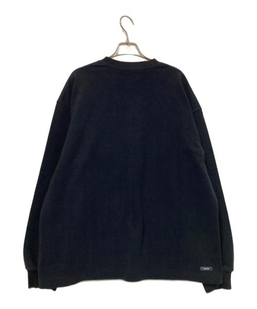 SOPHNET.（ソフネット）SOPHNET. (ソフネット) ALBINI パイル クルーネック カットソー ブラック サイズ:Sの古着・服飾アイテム